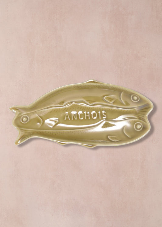 3 Anchovy Plate Olive Green