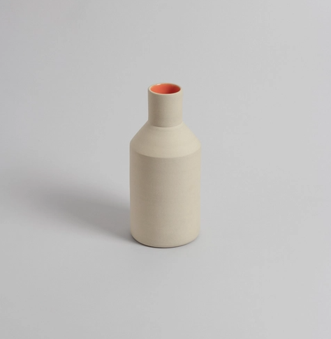 Vase Natural & Orange Small
