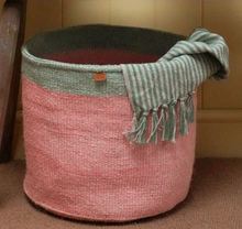 Load image into Gallery viewer, Nena Dusky Pink &amp; Sapling Basket

