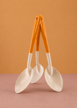 Load image into Gallery viewer, Enamel Ladle Cream &amp; Peach
