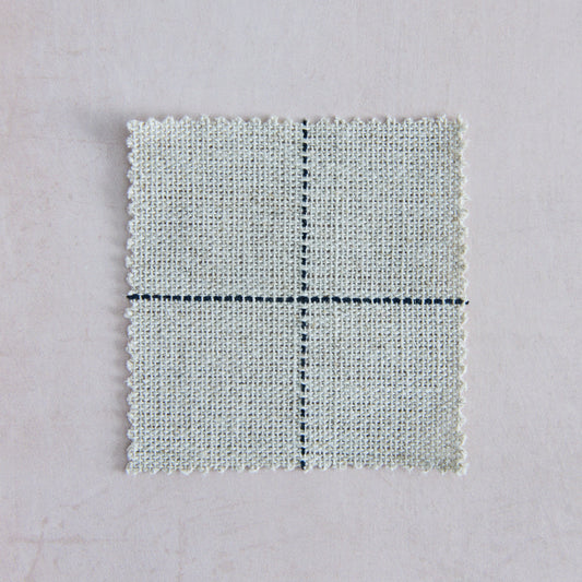 Carreau Grey Check Cotton & Linen