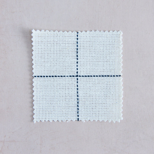 Carreau White Check Cotton & Linen