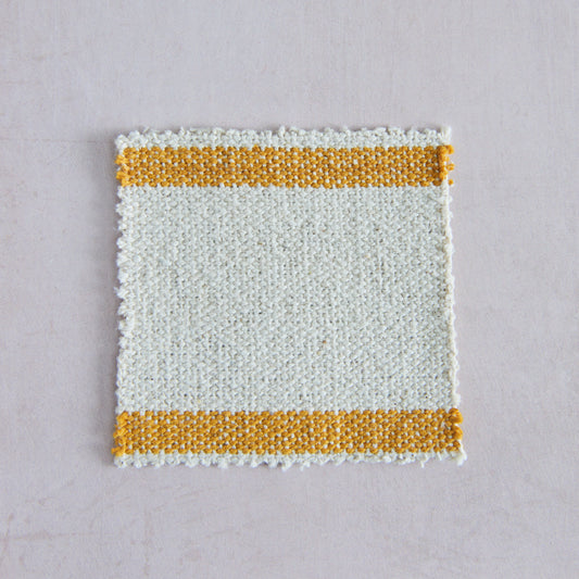 Recycled Cotton Stripe Mustard