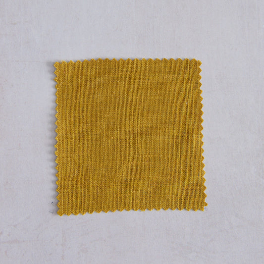 Saffron Tumbled Linen