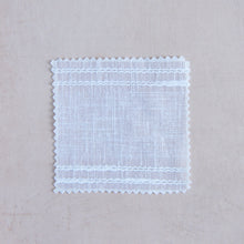 Load image into Gallery viewer, Striped Sheer Voile White-Double Width
