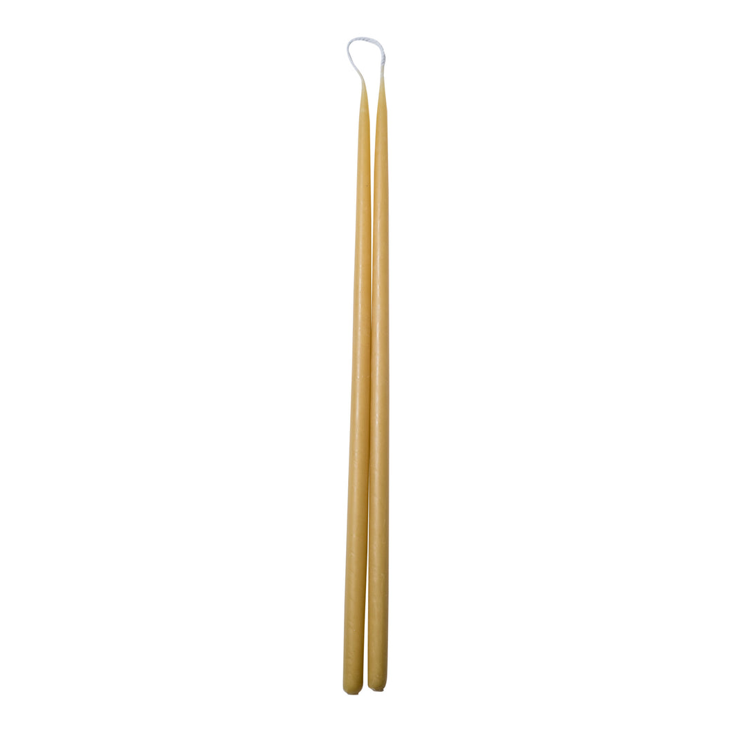 Long Thin Taper Beeswax Candle