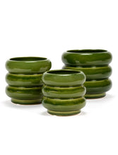 Load image into Gallery viewer, Flower Pot Green Sixties Small
