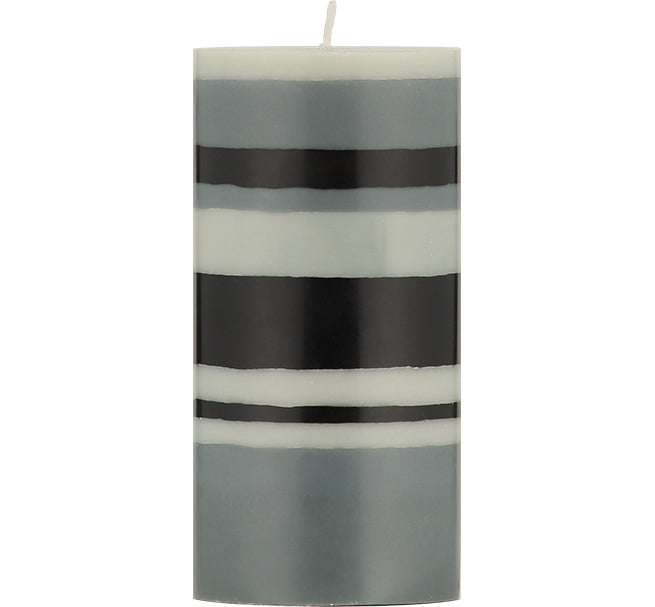 Candle Pillar Gull Gunmetal Jet 15cm