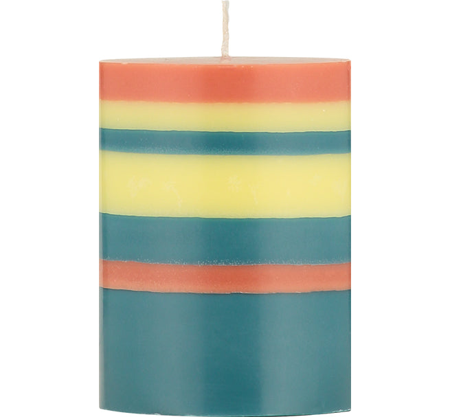 Candle Pillar Jasmine Rust Petrol 10cm