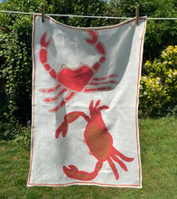 Load image into Gallery viewer, Tea Towel Crabs
