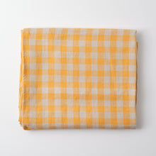 Load image into Gallery viewer, Tablecloth Gingham Yellow 250x150
