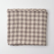 Load image into Gallery viewer, Tablecloth Gingham Grey 250x150

