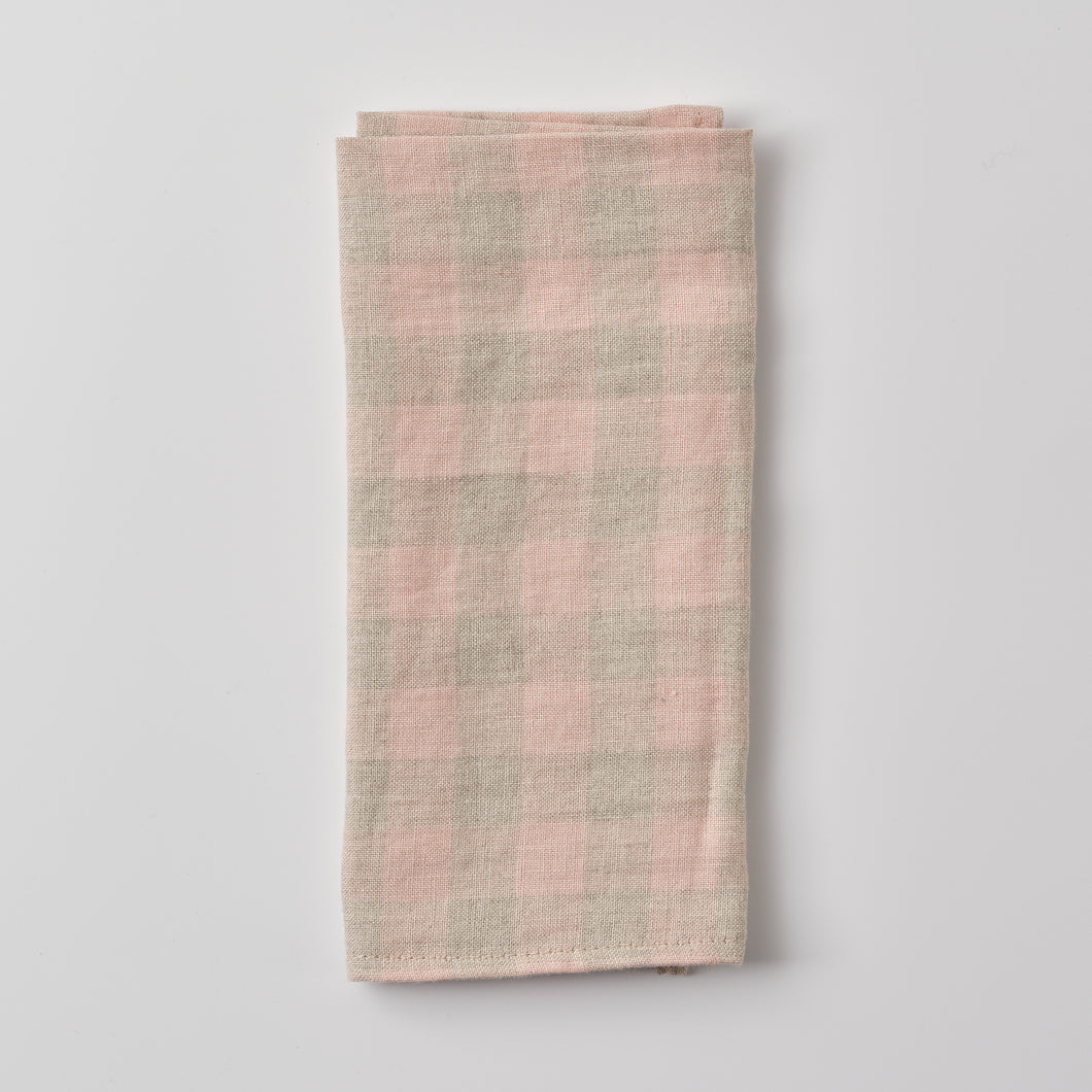 Napkin Set of 4 Gingham Pink