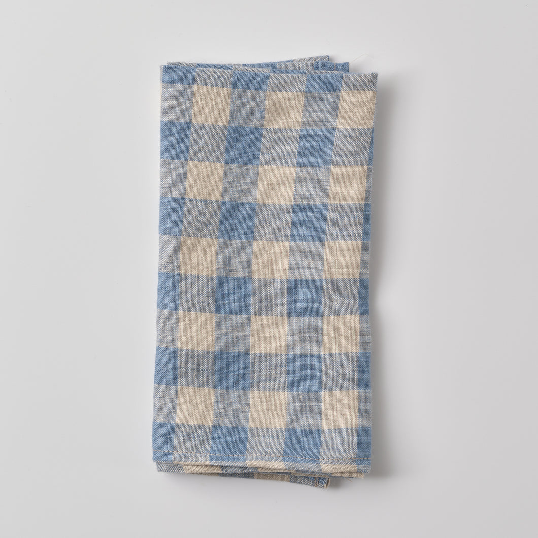 Napkin Set of 4 Gingham Blue