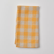 Load image into Gallery viewer, Napkin Set of 4 Gingham Yellow
