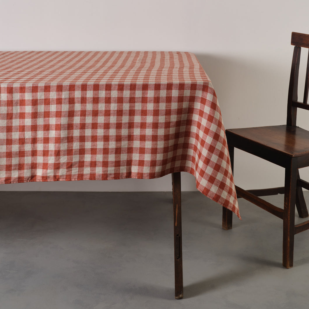 Tablecloth Gingham Beech 250x150