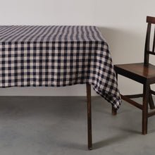 Load image into Gallery viewer, Tablecloth Gingham Indigo 250x150
