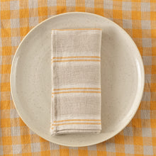 Load image into Gallery viewer, Napkin Set of 4 Celtic Stripe Yellow
