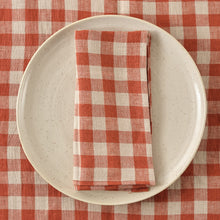 Load image into Gallery viewer, Napkin Set of 4 Gingham Beech
