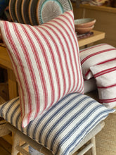 Load image into Gallery viewer, Cushion Breton Blue Stripe 50x50
