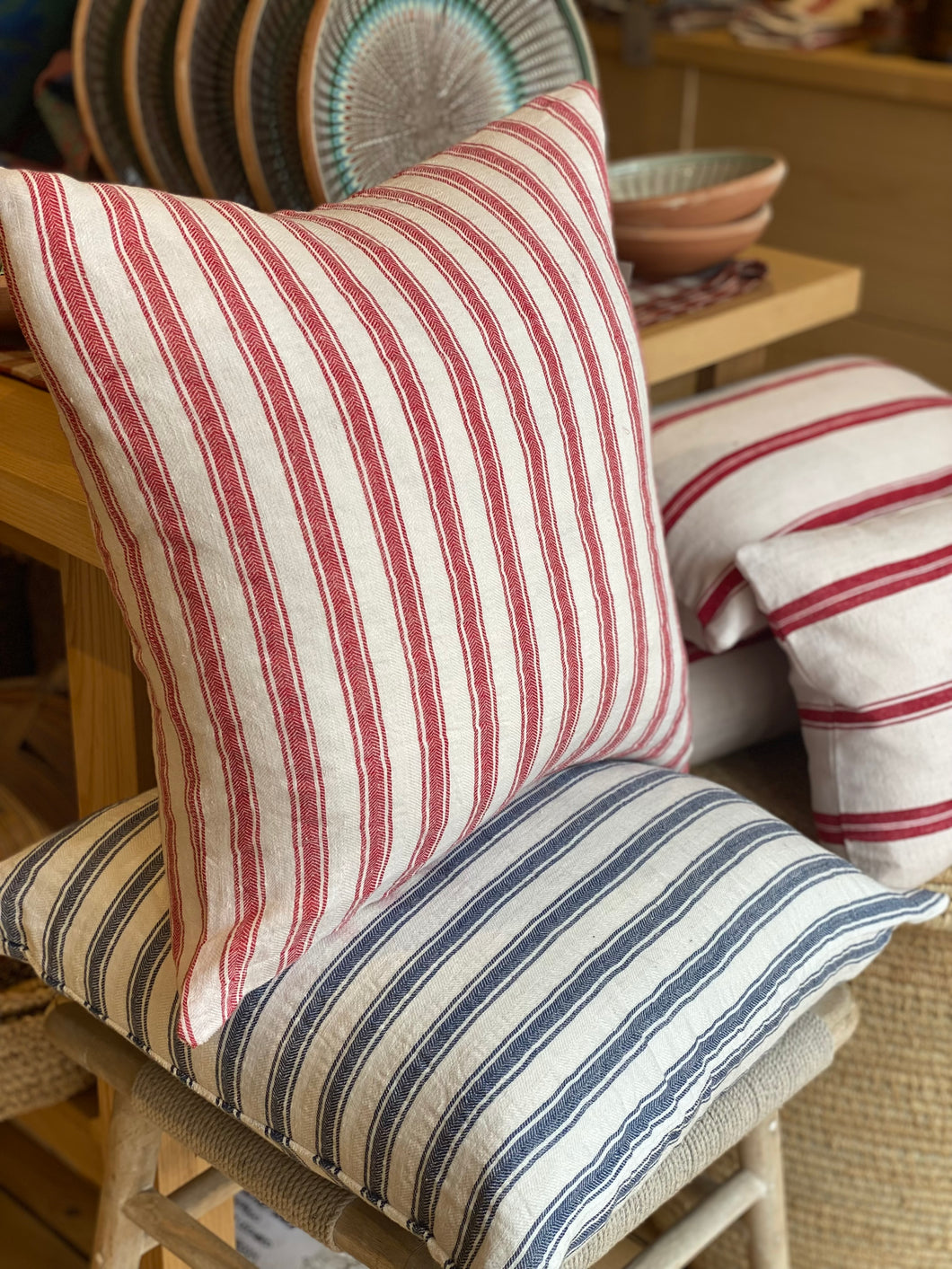 Cushion Breton Blue Stripe 50x50