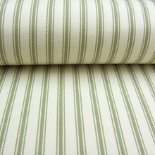 Load image into Gallery viewer, Fabric Ticking Stripe Sage
