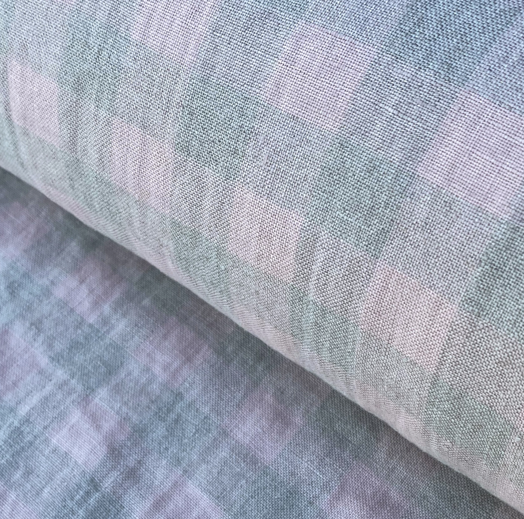 Linen Gingham Pink