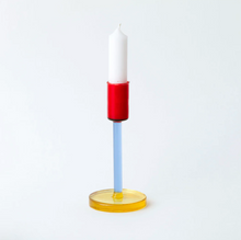 Load image into Gallery viewer, Candle Stick Large Blue &amp; Red
