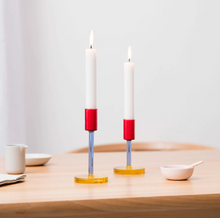 Load image into Gallery viewer, Candle Stick Large Blue &amp; Red
