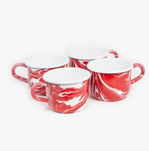 Load image into Gallery viewer, Red Marbled Enamelware
