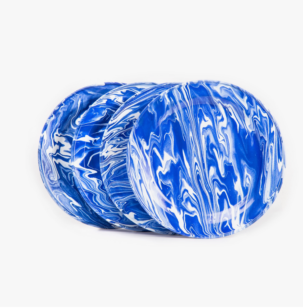 Blue Marbled Enamelware