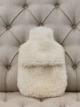 Load image into Gallery viewer, Hot Water Bottle Cover Sheepskin White
