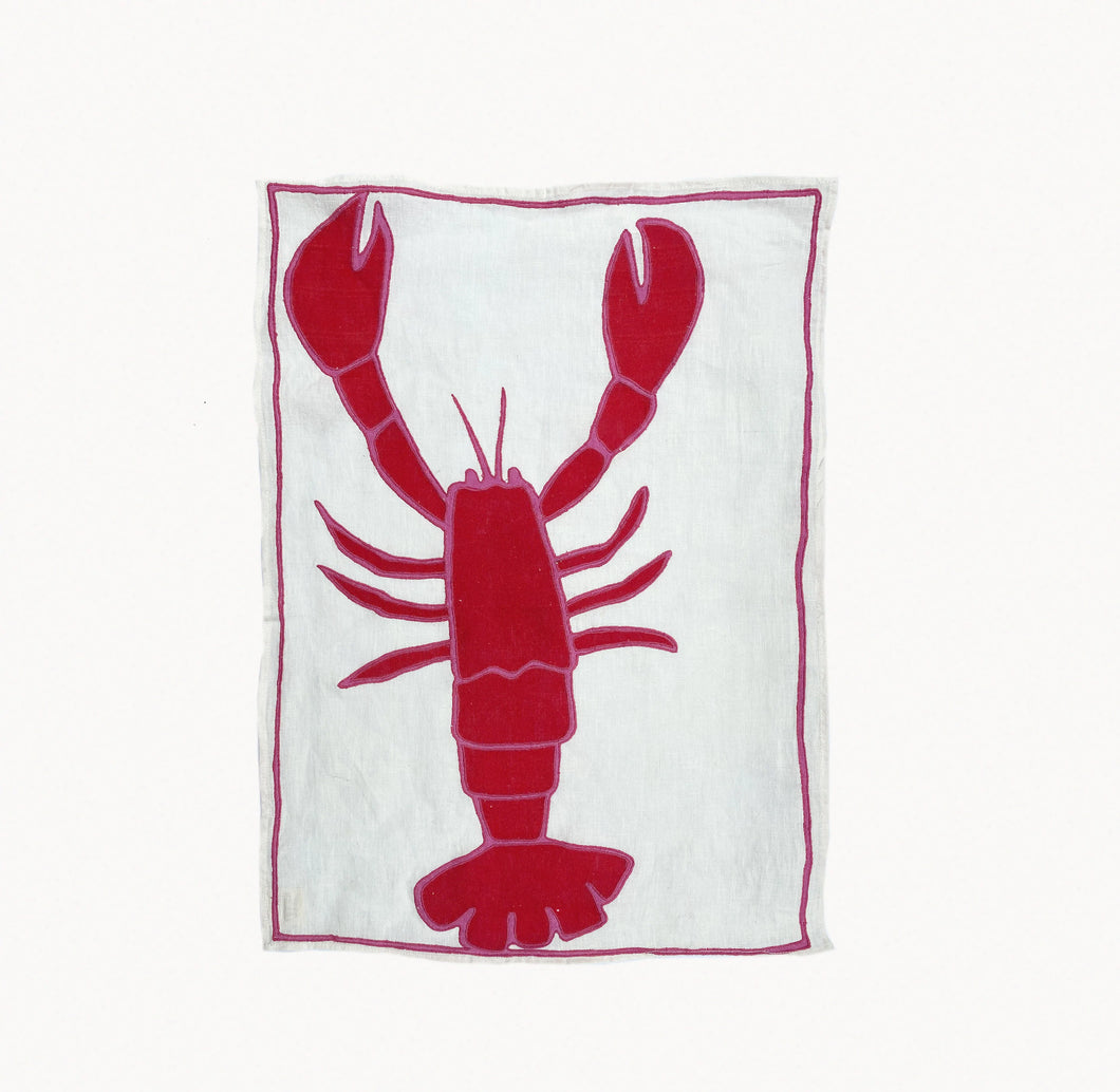 Tea Towel Lobster