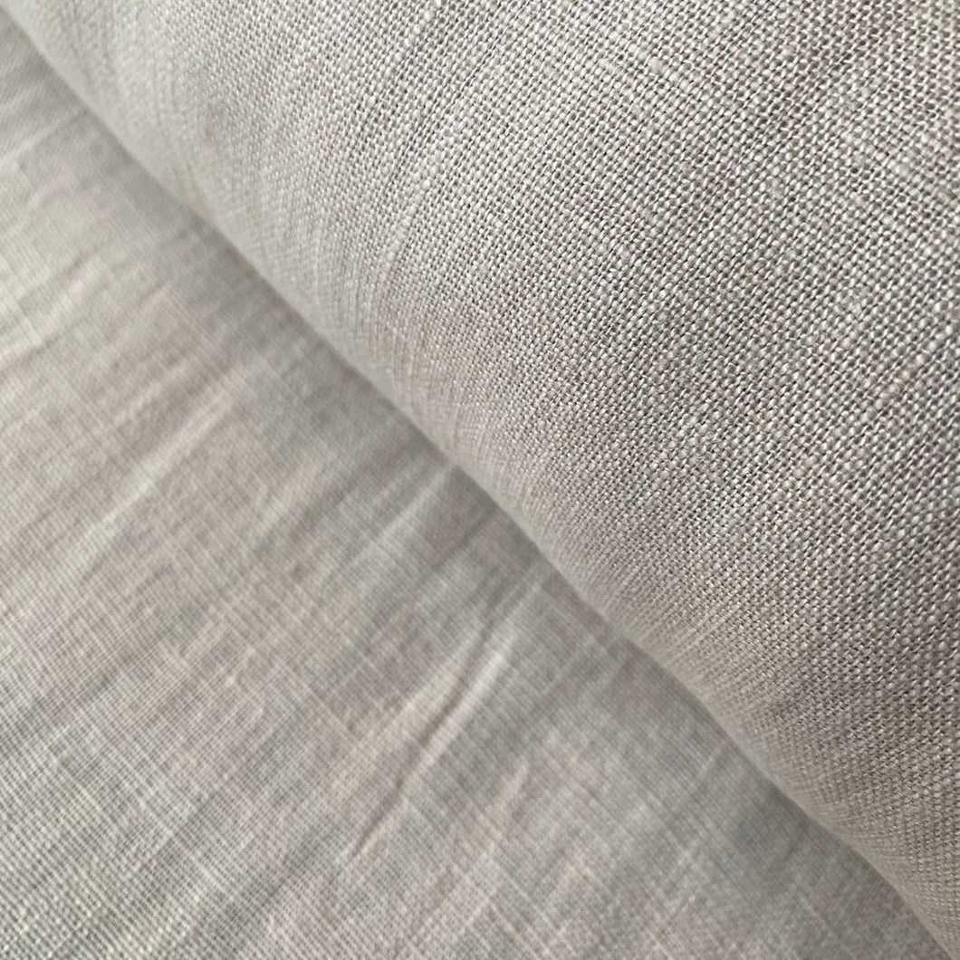 Oyster Grey Washed Linen