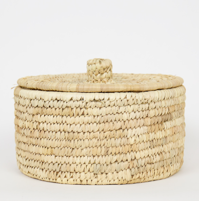 Basket Palm w/Lid Medium 20x11cm