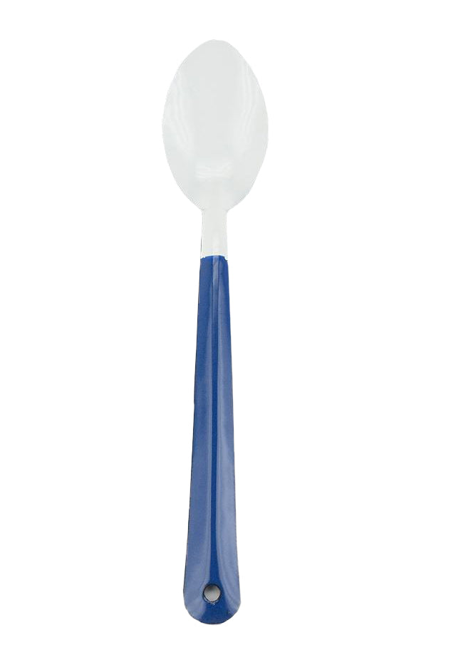 Serving Spoon Enamel Blue and White