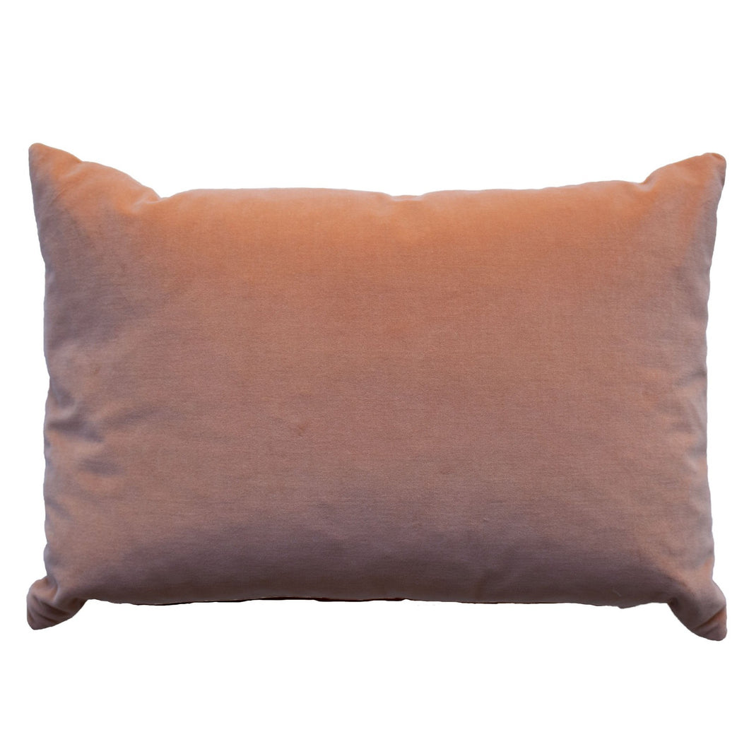 Rectangle Terracotta Velvet Cushion