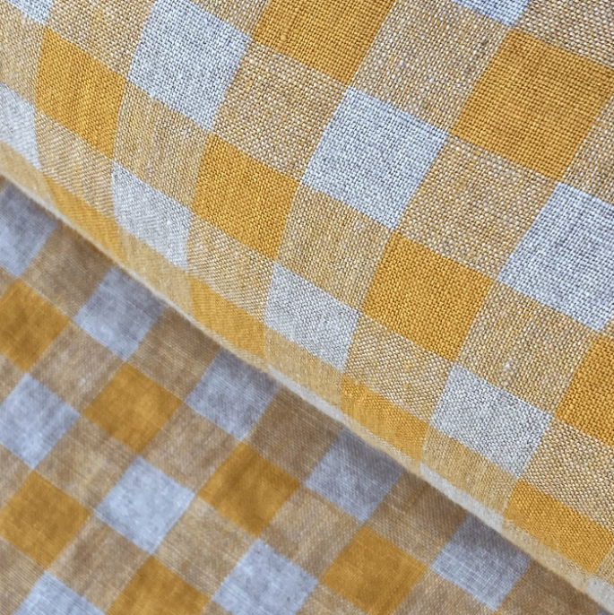 Linen Gingham Yellow
